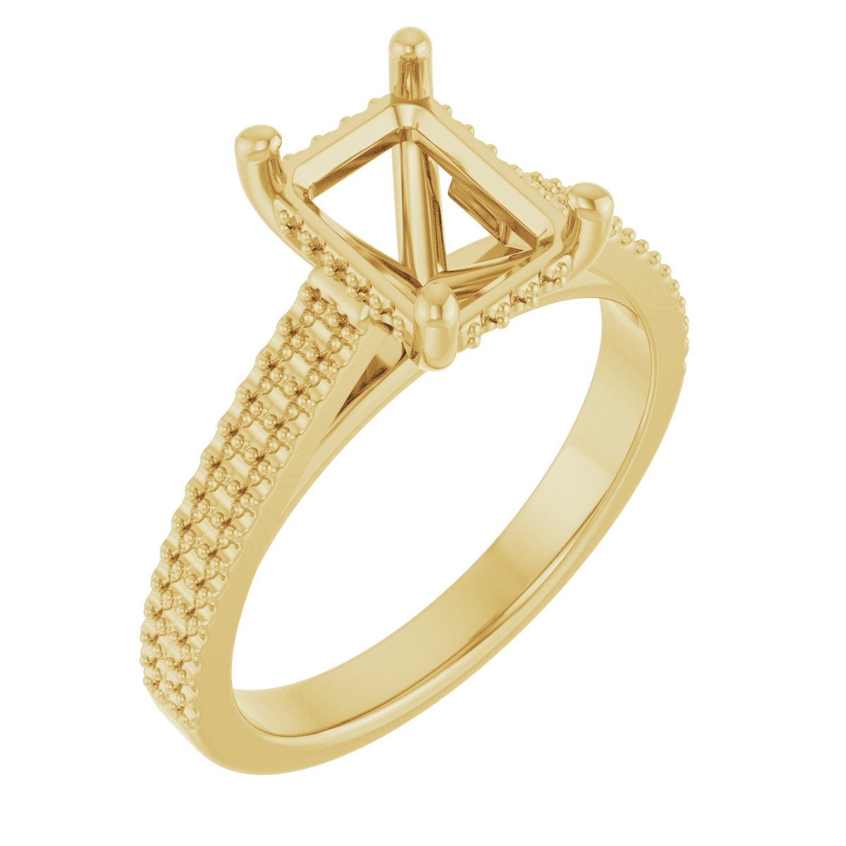 Hidden Halo-Style Engagement Ring