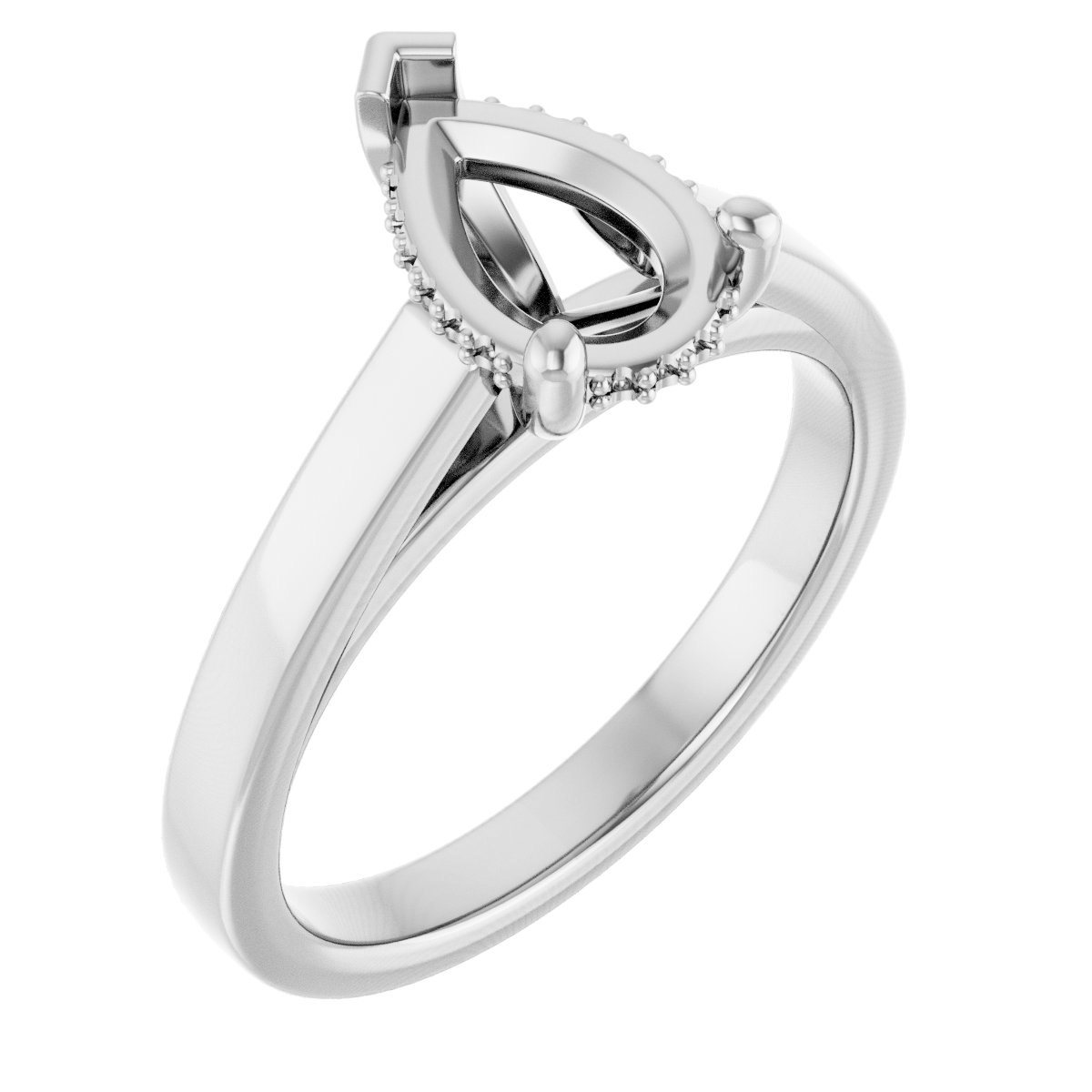 Hidden Halo-Style Engagement Ring