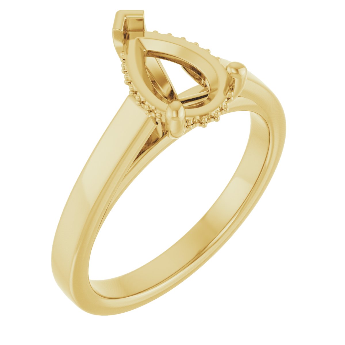Hidden Halo-Style Engagement Ring