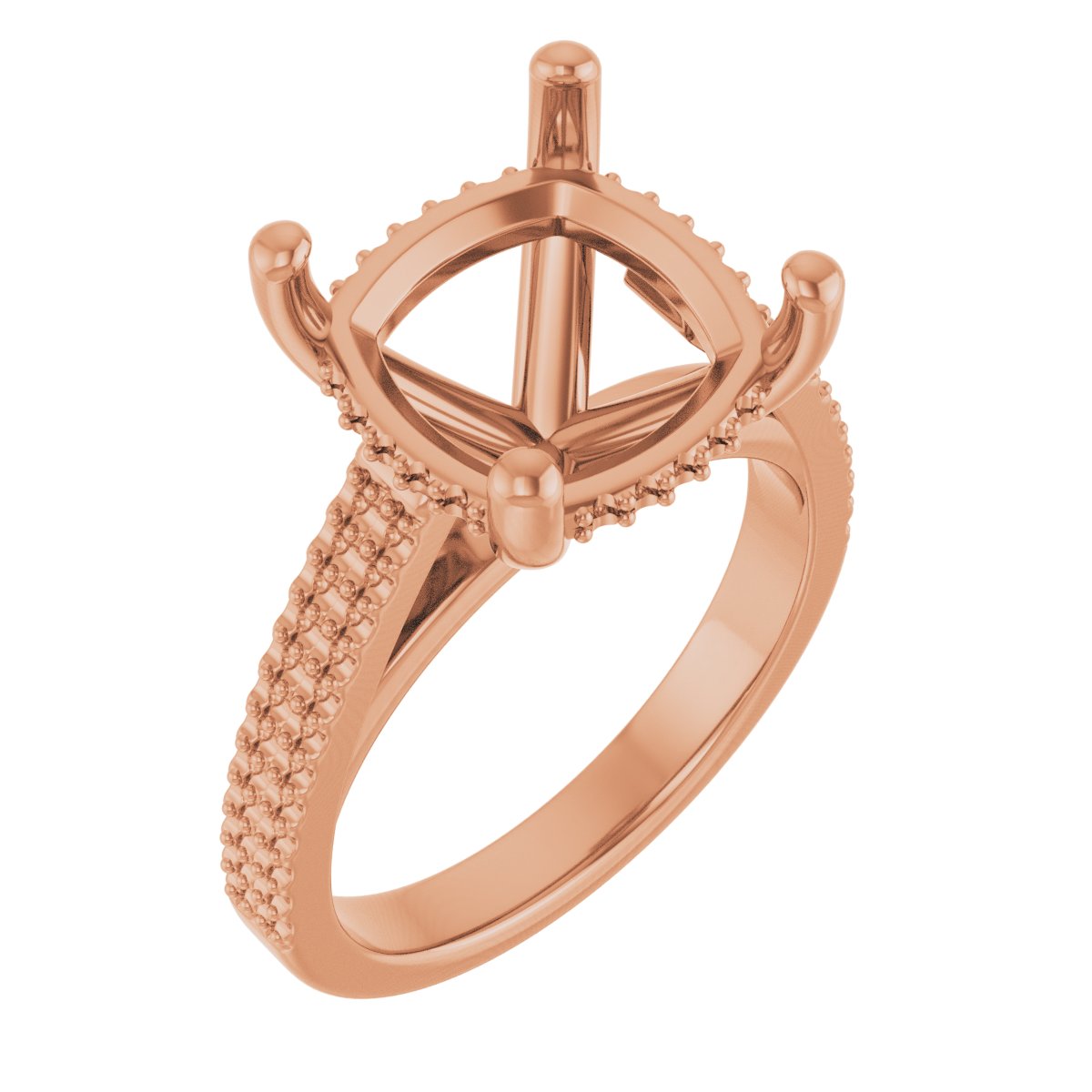 Hidden Halo-Style Engagement Ring
