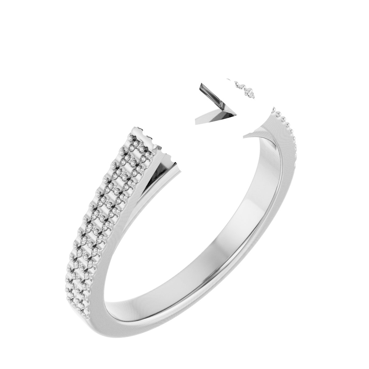 Hidden Halo-Style Engagement Ring