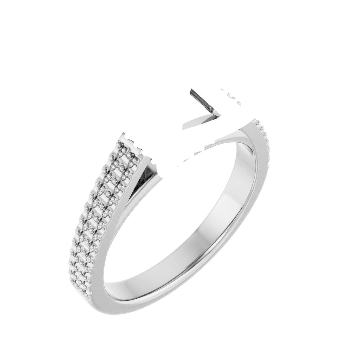 Hidden Halo-Style Engagement Ring