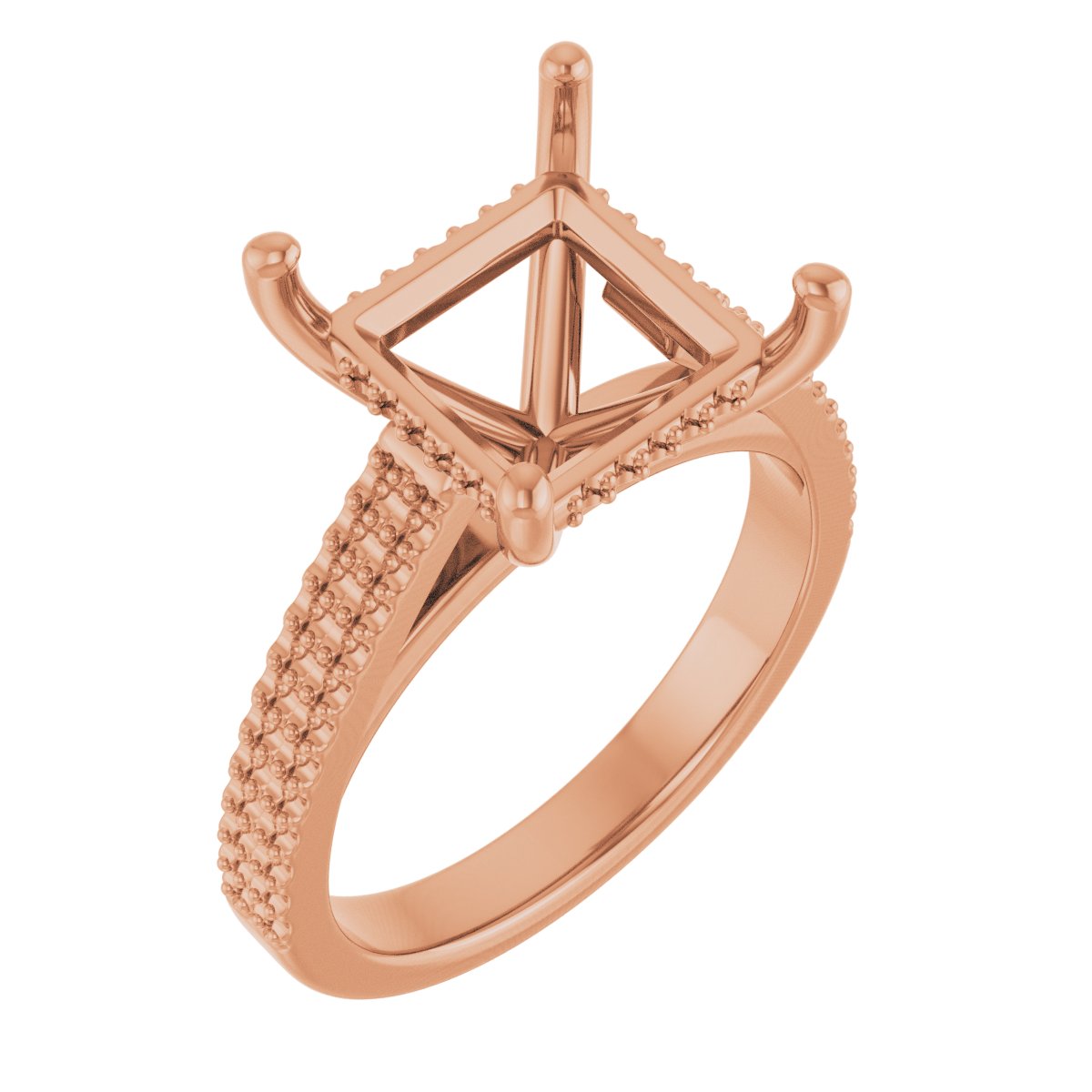 Hidden Halo-Style Engagement Ring