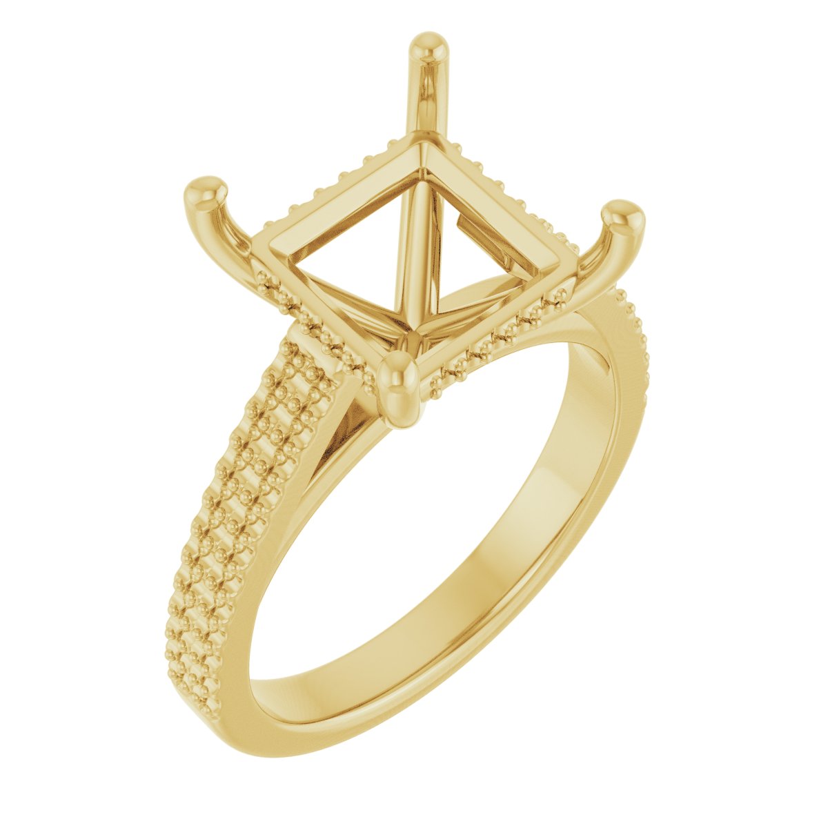 Hidden Halo-Style Engagement Ring