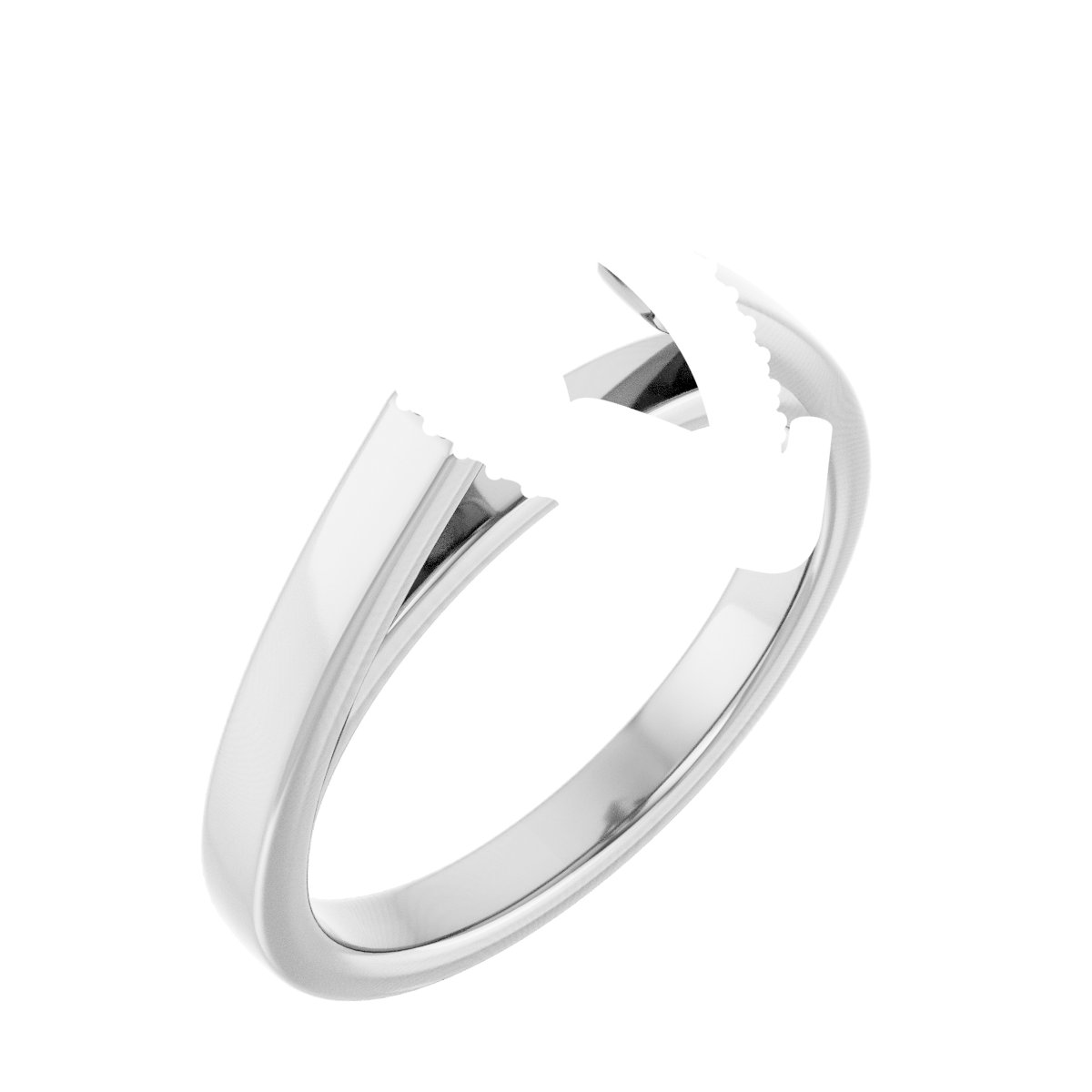 Hidden Halo-Style Engagement Ring