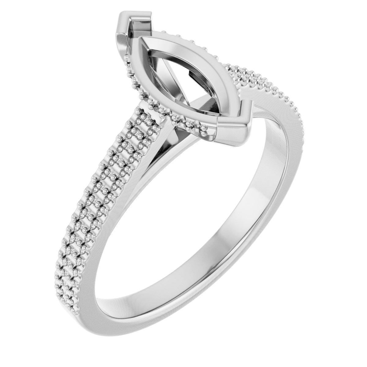 Hidden Halo-Style Engagement Ring