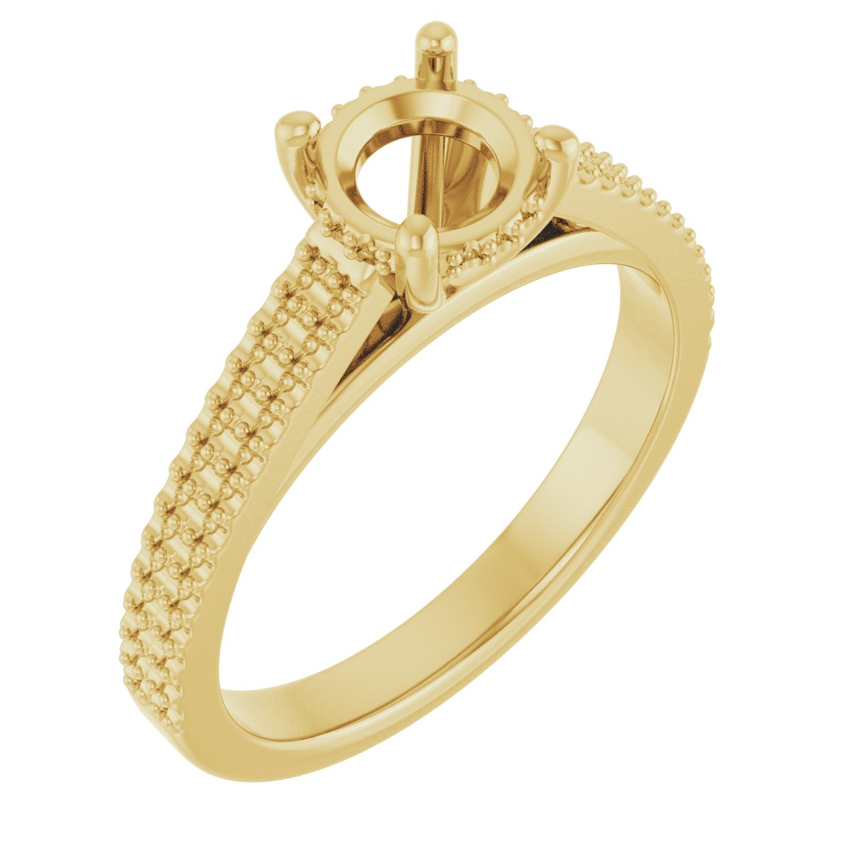 Hidden Halo-Style Engagement Ring