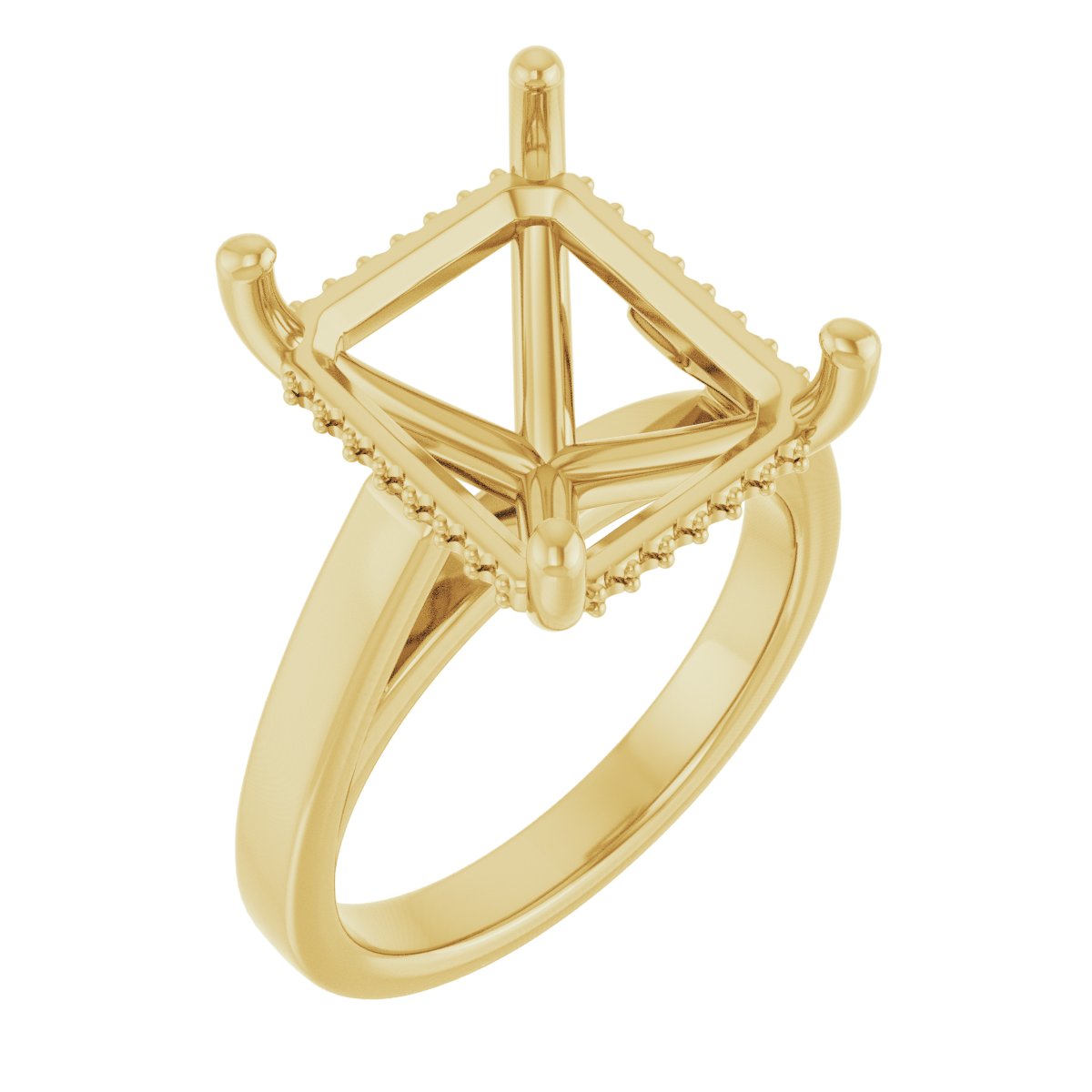 Hidden Halo-Style Engagement Ring