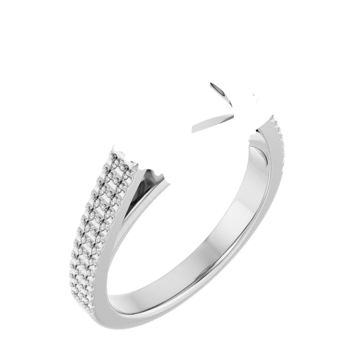 Hidden Halo-Style Engagement Ring