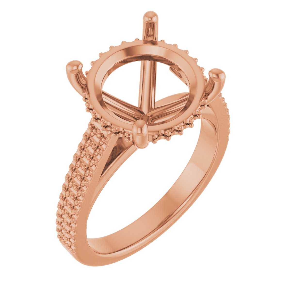 Hidden Halo-Style Engagement Ring