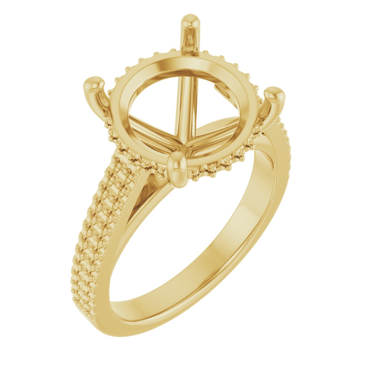 Hidden Halo-Style Engagement Ring