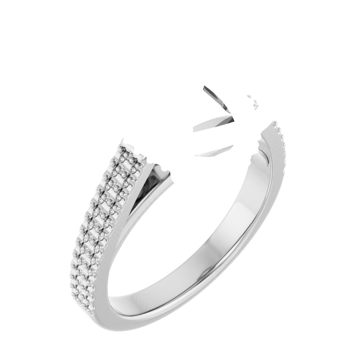 Hidden Halo-Style Engagement Ring