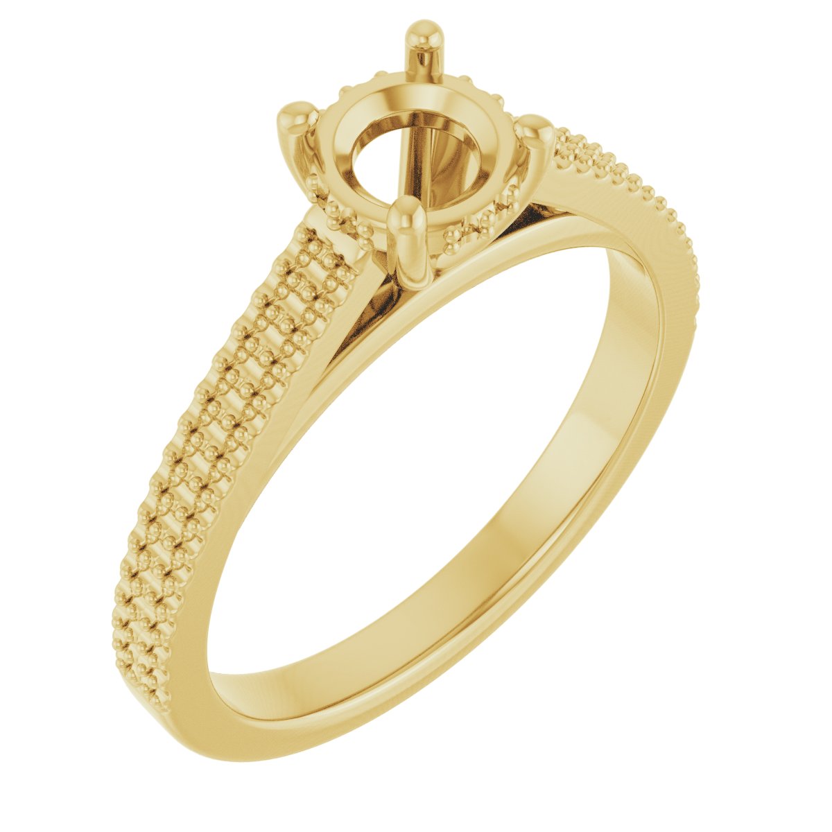 Hidden Halo-Style Engagement Ring