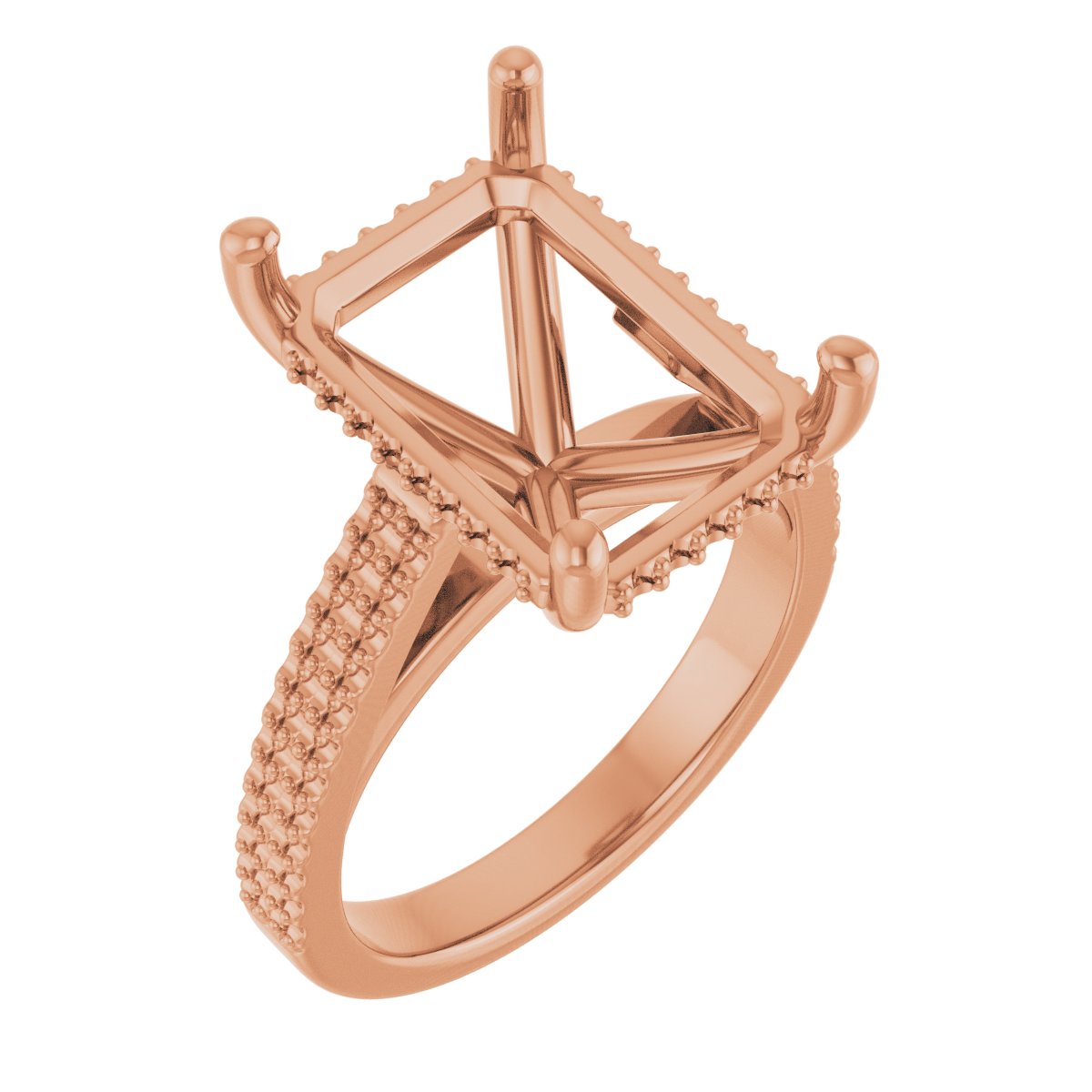 Hidden Halo-Style Engagement Ring
