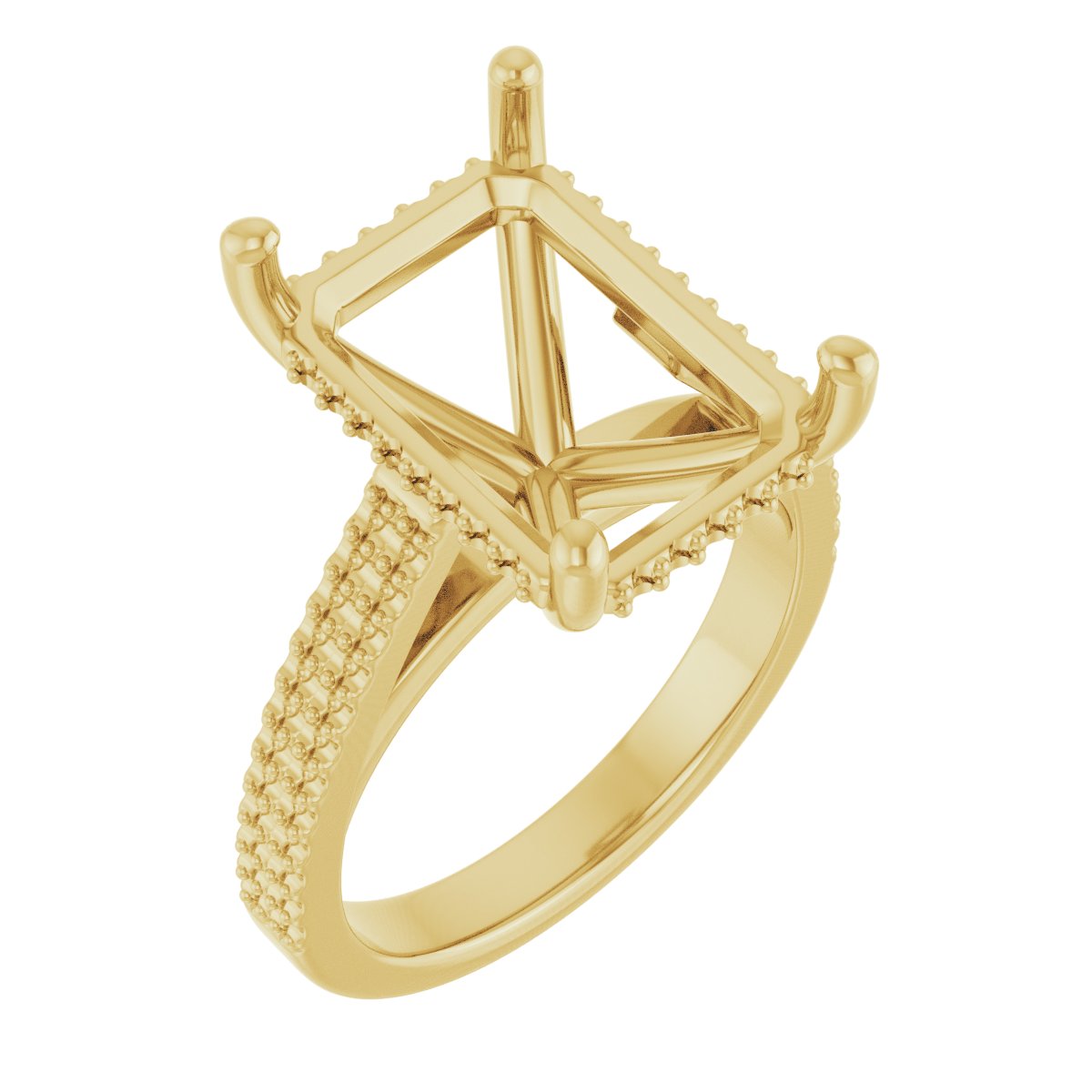 Hidden Halo-Style Engagement Ring