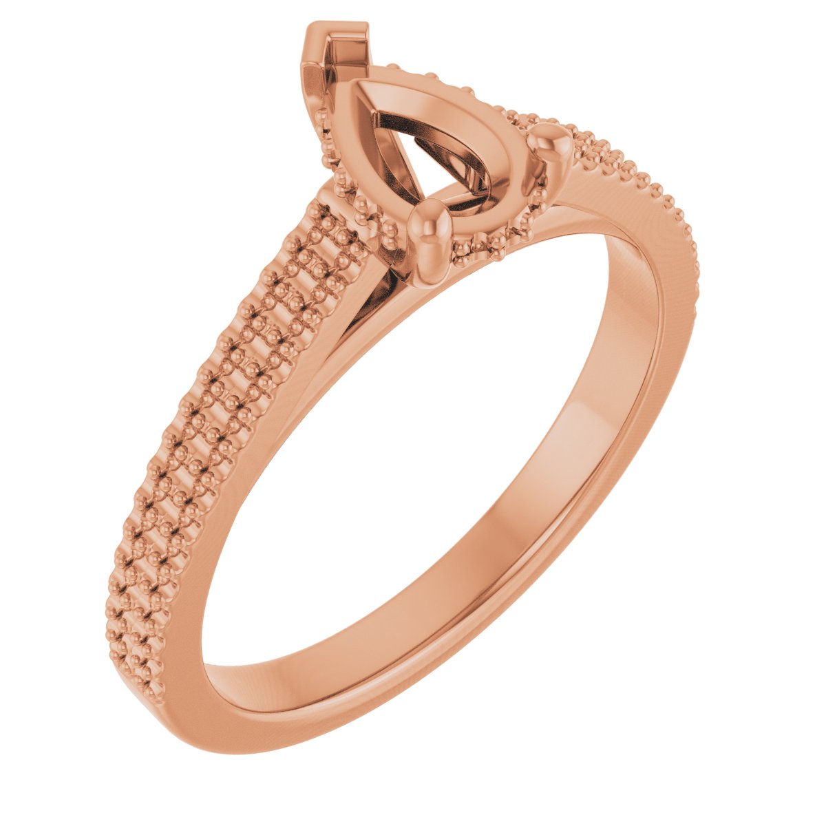 Hidden Halo-Style Engagement Ring