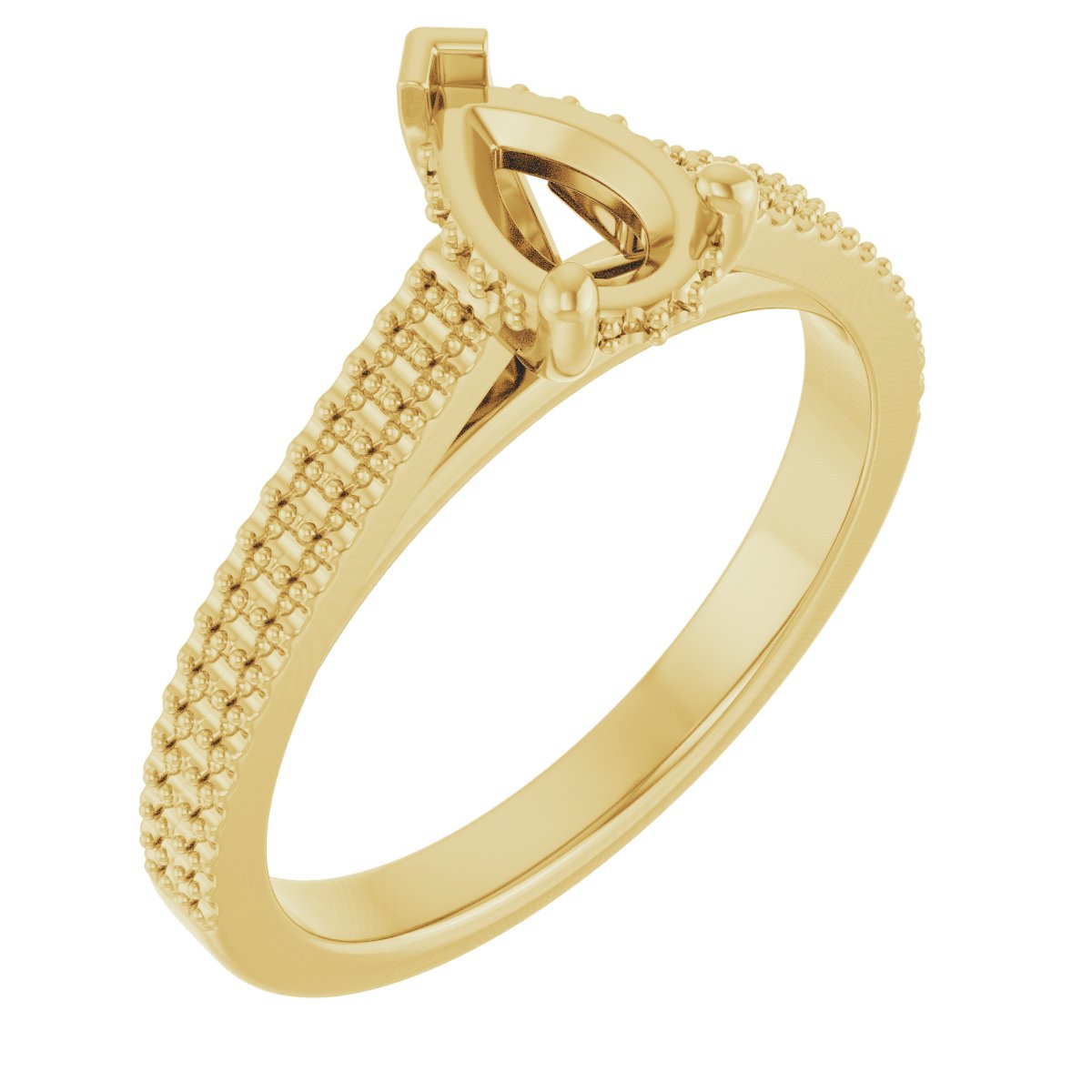 Hidden Halo-Style Engagement Ring