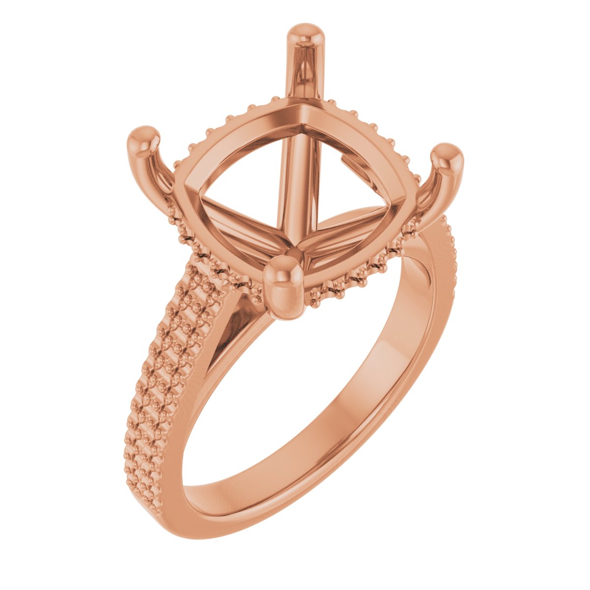 Hidden Halo-Style Engagement Ring