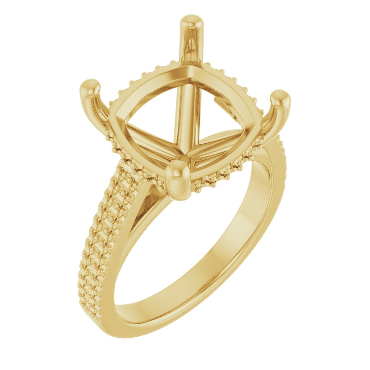 Hidden Halo-Style Engagement Ring