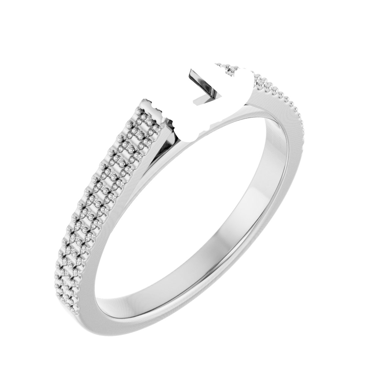 Hidden Halo-Style Engagement Ring