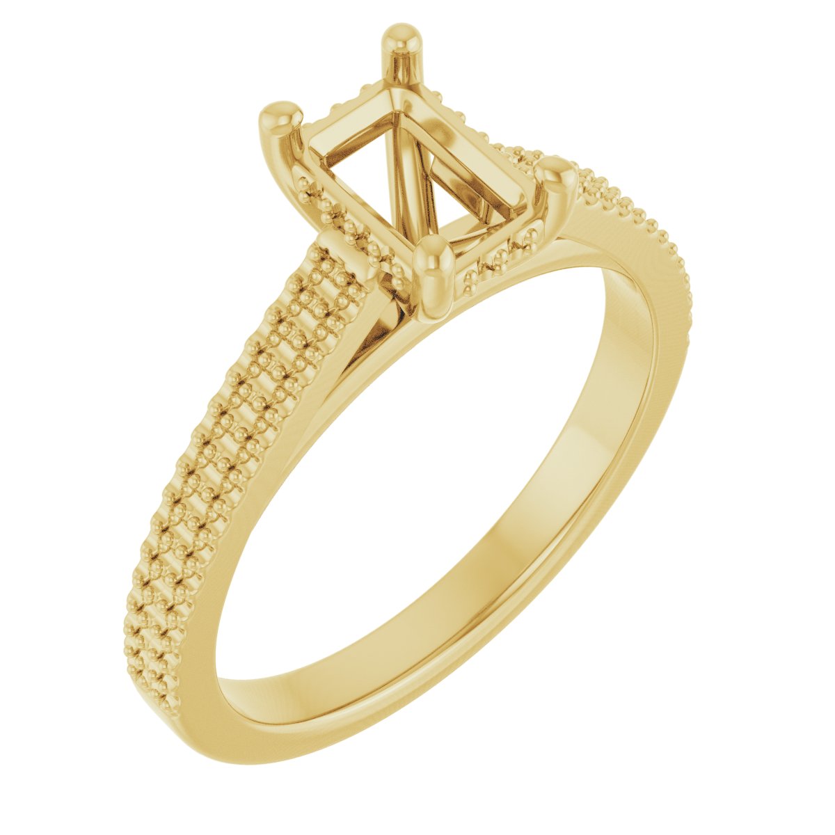 Hidden Halo-Style Engagement Ring