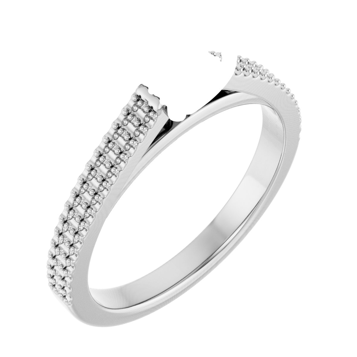 Hidden Halo-Style Engagement Ring