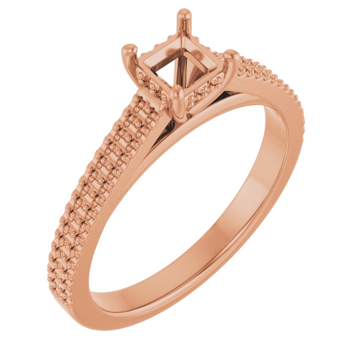 Hidden Halo-Style Engagement Ring