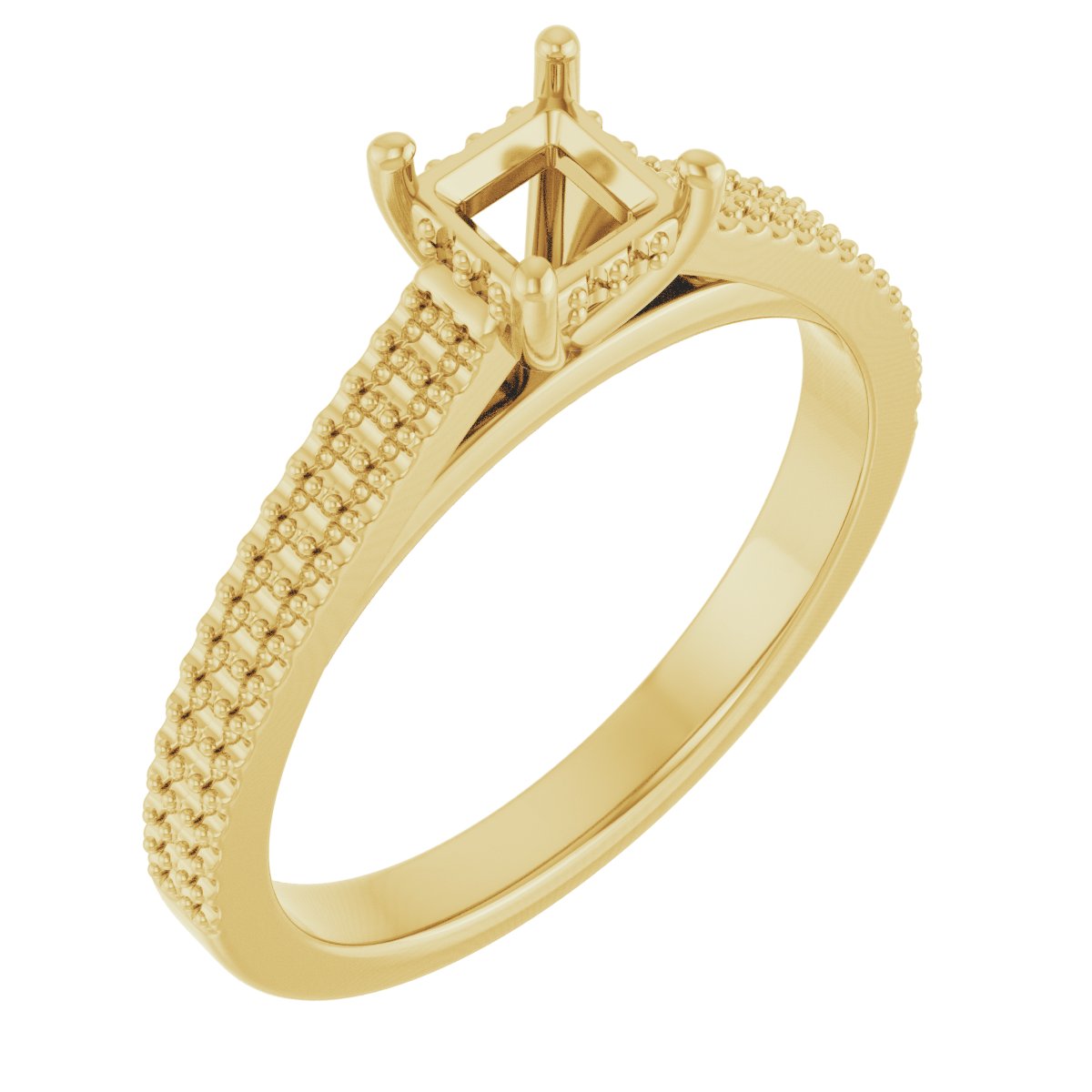 Hidden Halo-Style Engagement Ring