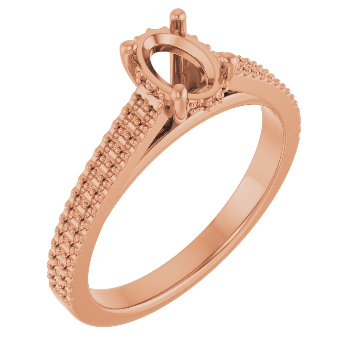 Hidden Halo-Style Engagement Ring