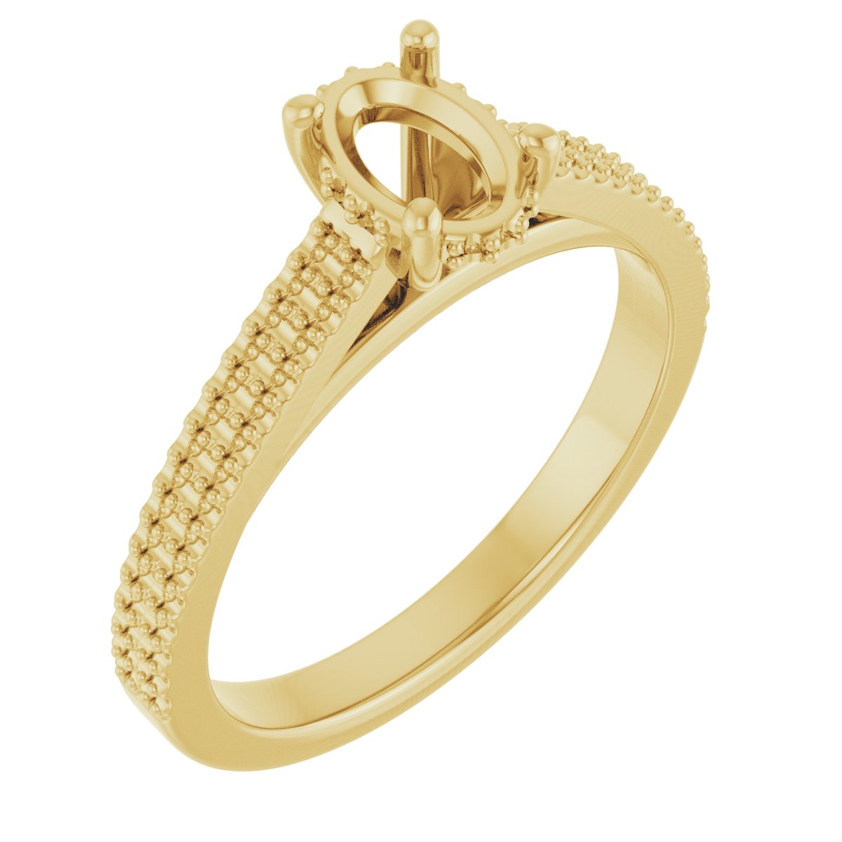 Hidden Halo-Style Engagement Ring