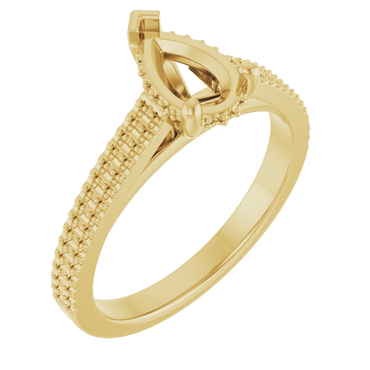 Hidden Halo-Style Engagement Ring