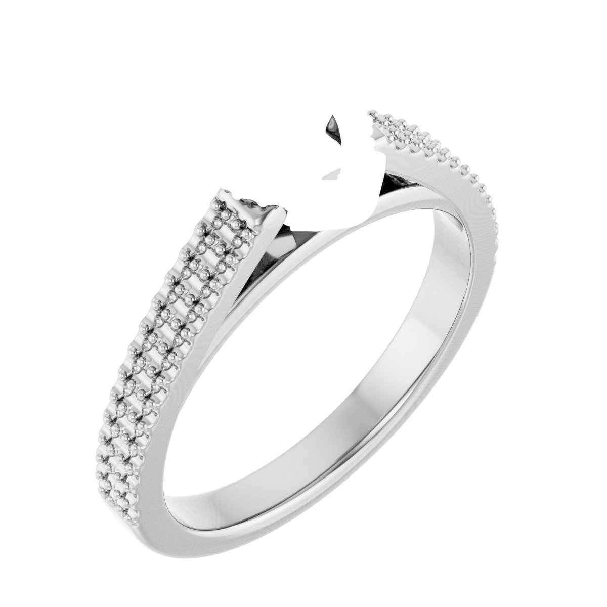 Hidden Halo-Style Engagement Ring