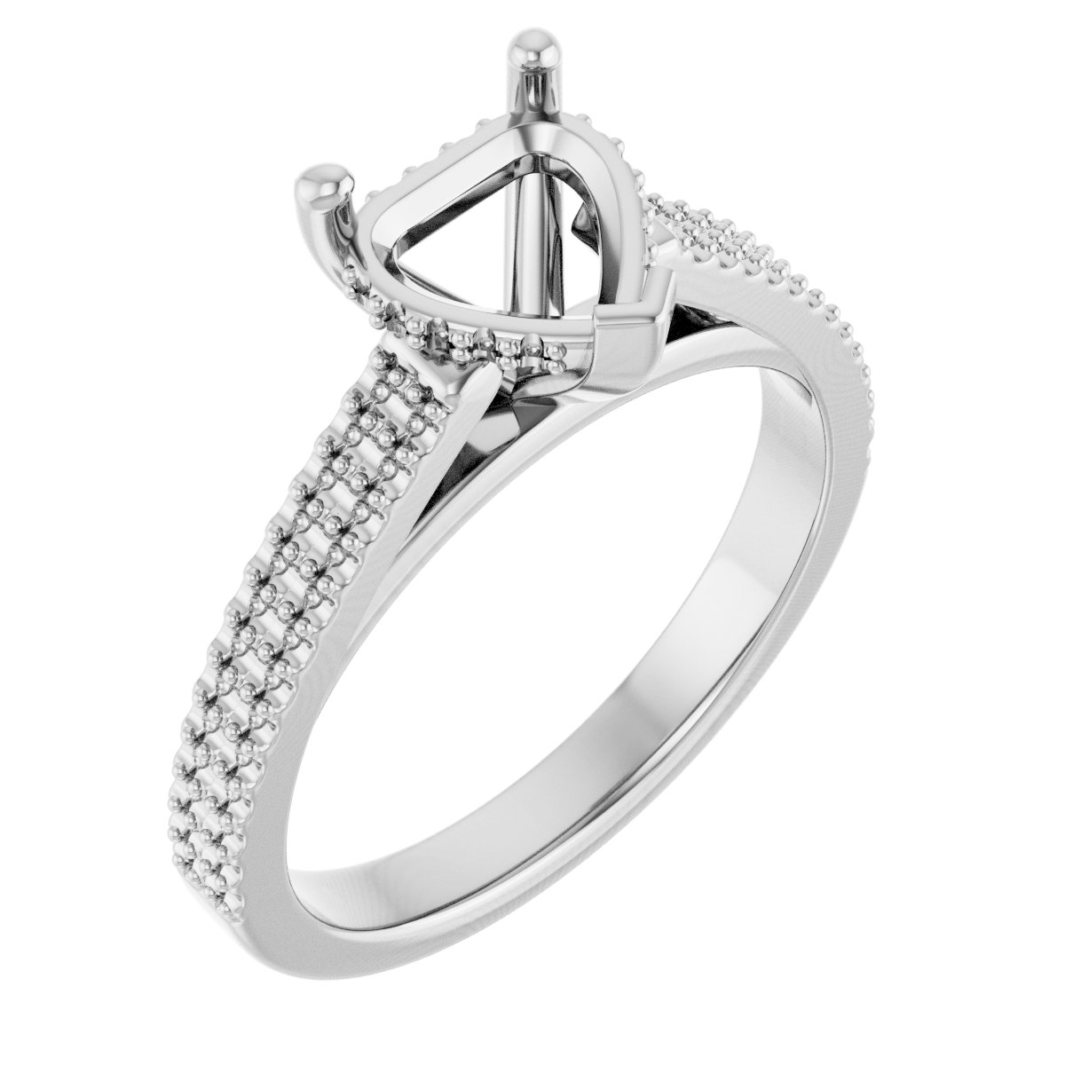 Hidden Halo-Style Engagement Ring