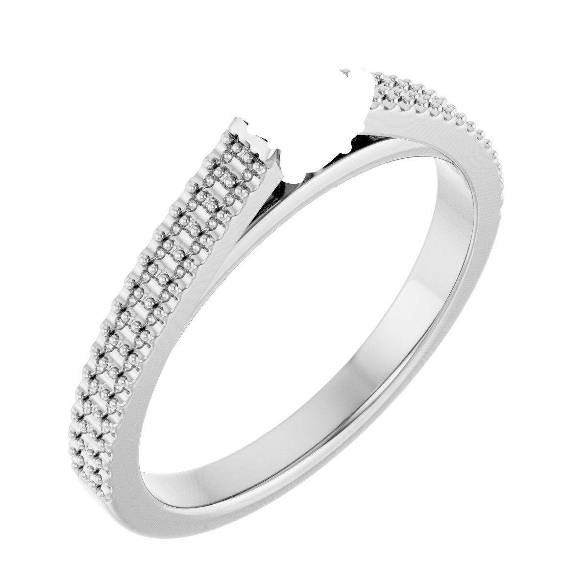 Hidden Halo-Style Engagement Ring