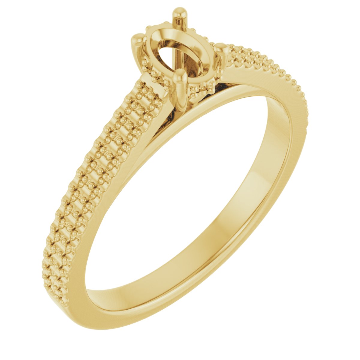 Hidden Halo-Style Engagement Ring