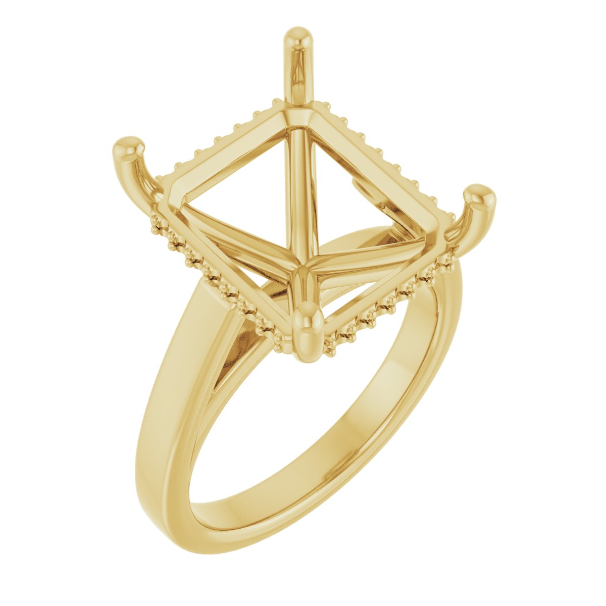 Hidden Halo-Style Engagement Ring