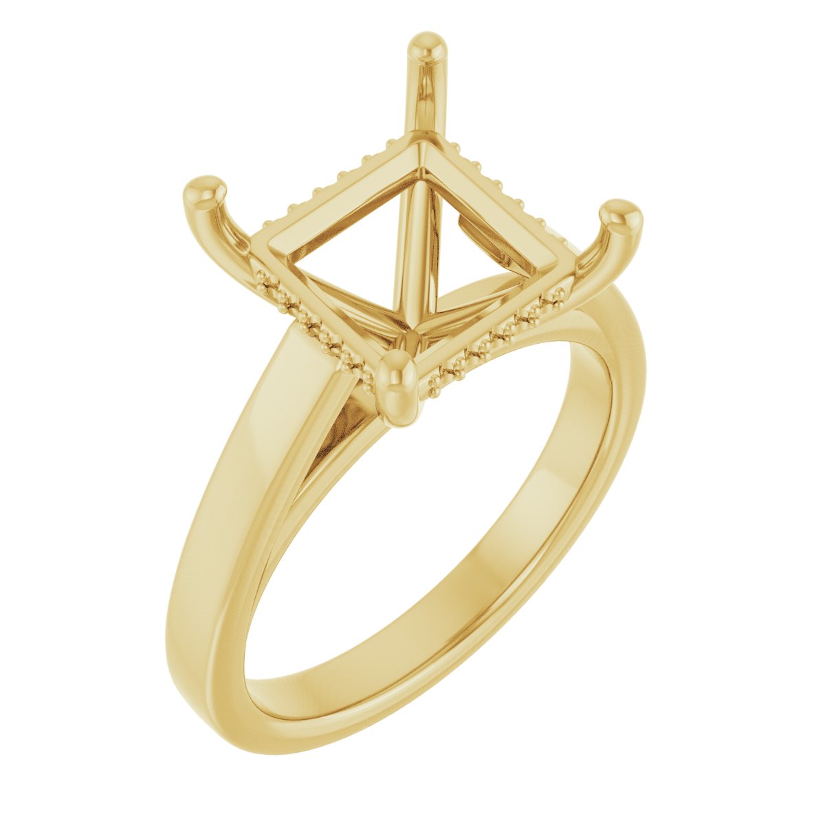 Hidden Halo-Style Engagement Ring