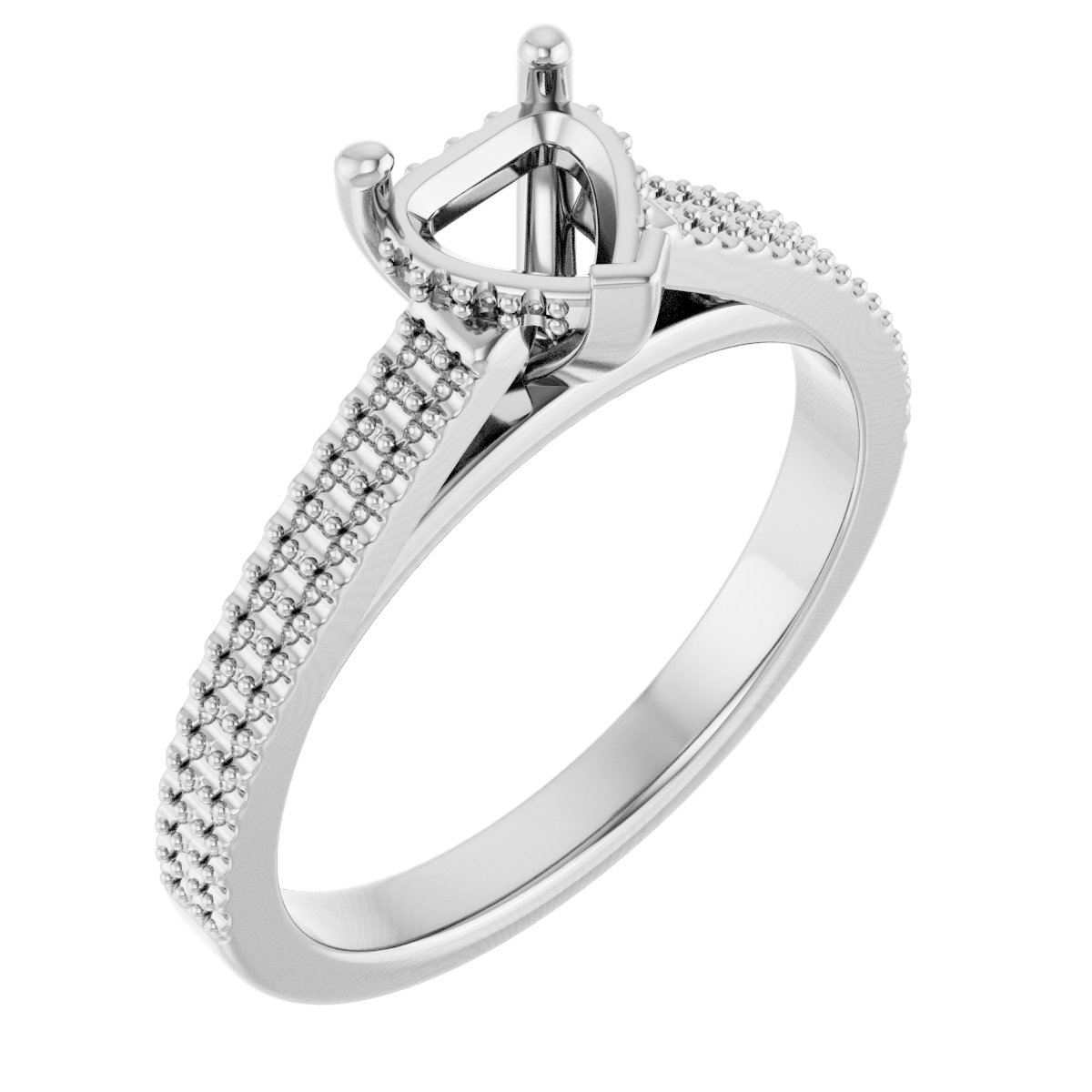 Hidden Halo-Style Engagement Ring