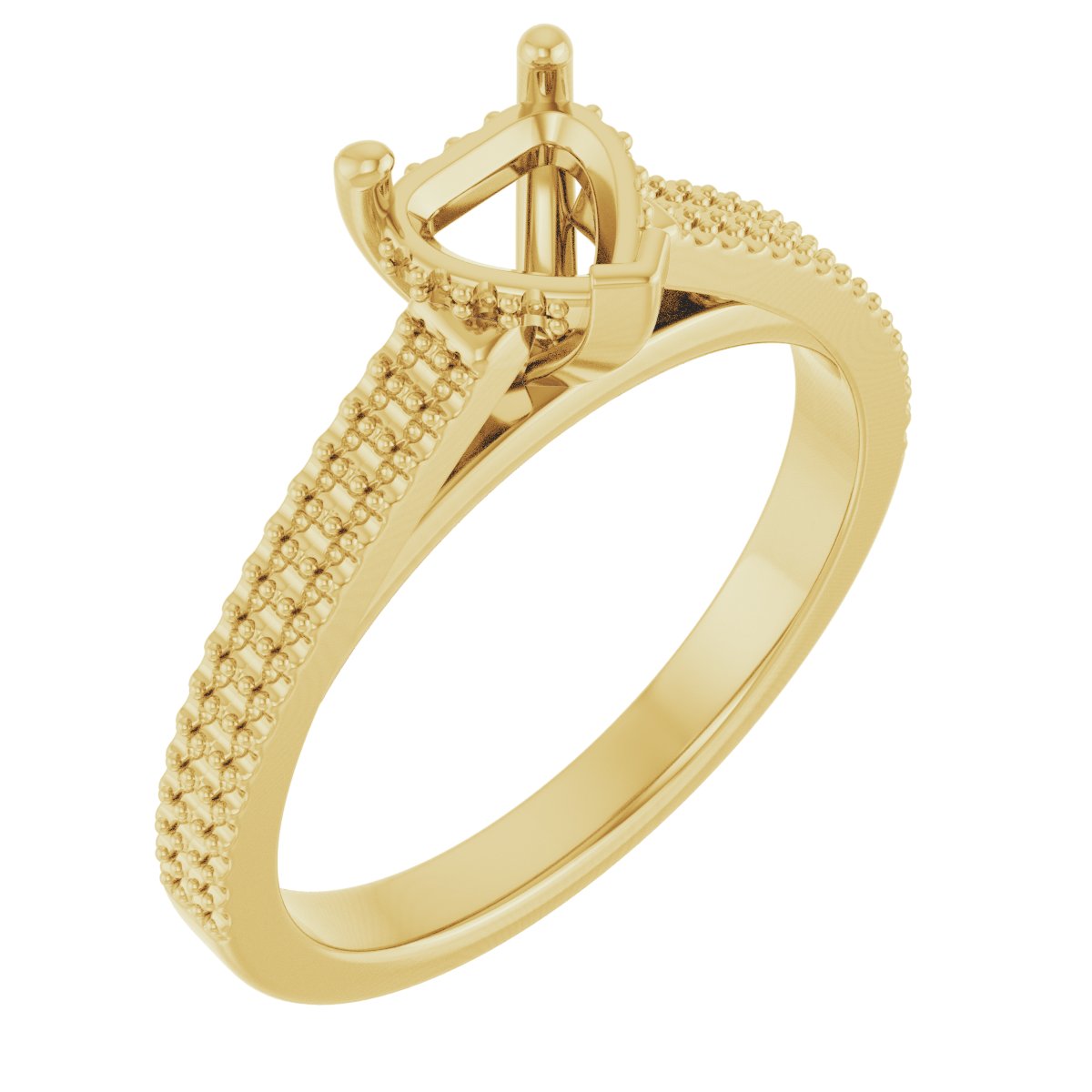 Hidden Halo-Style Engagement Ring