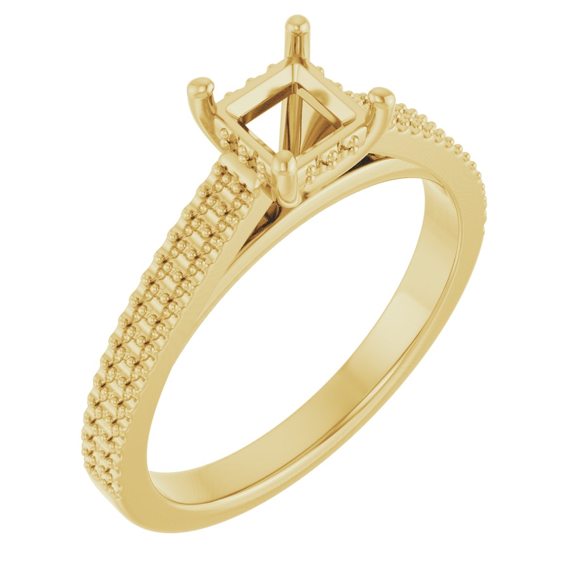 Hidden Halo-Style Engagement Ring