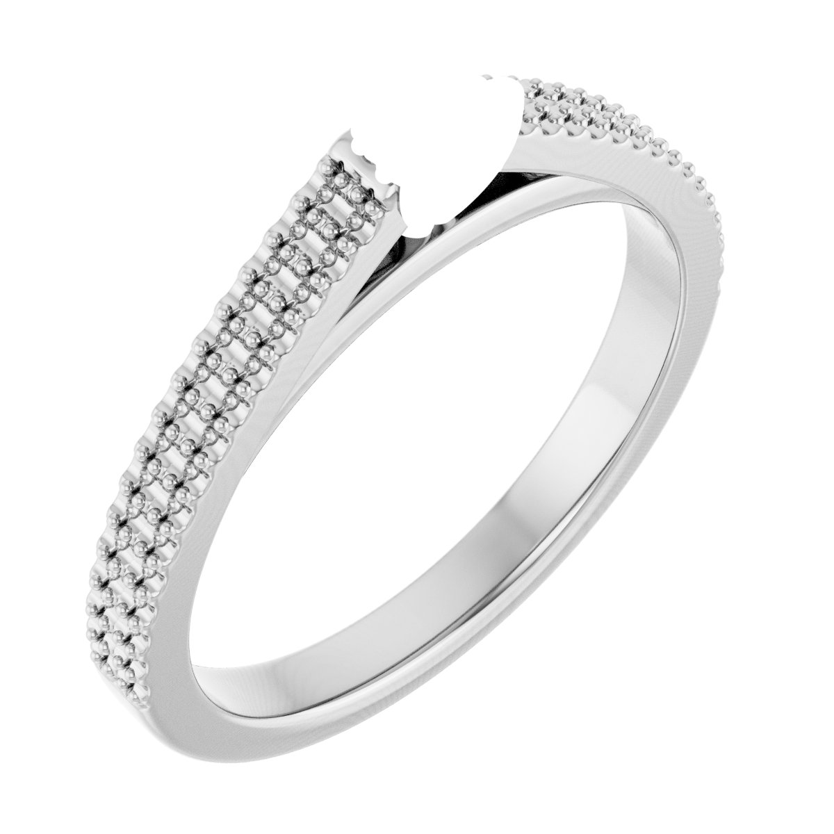 Hidden Halo-Style Engagement Ring