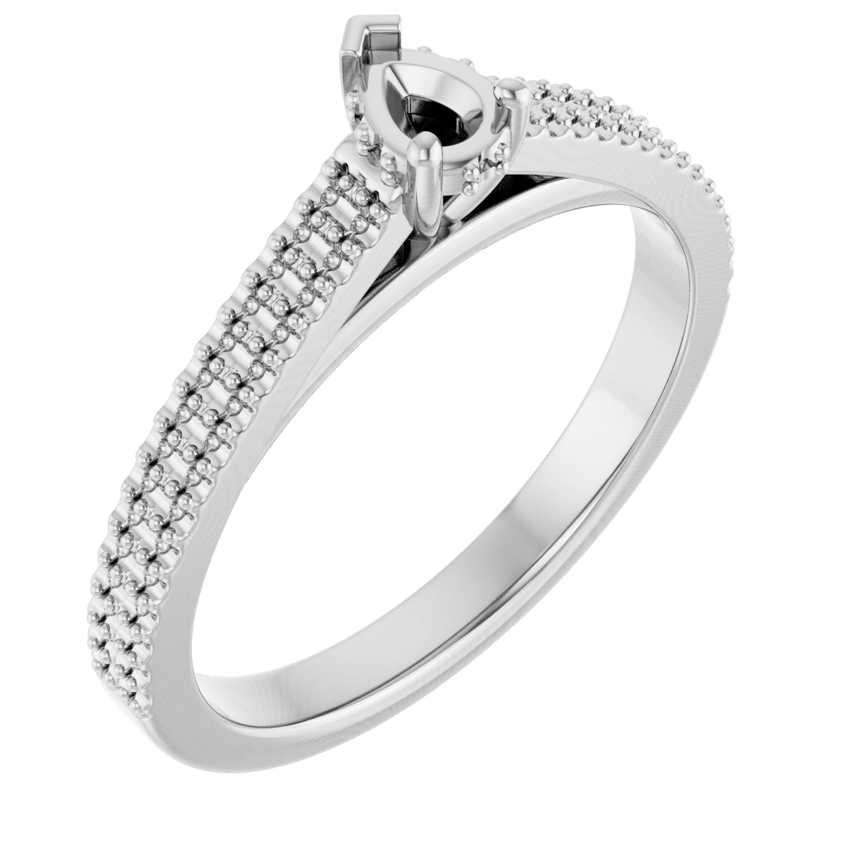 Hidden Halo-Style Engagement Ring