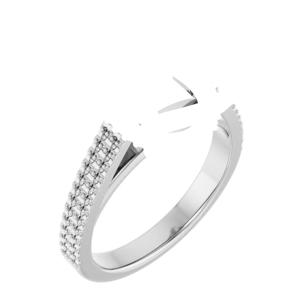 Hidden Halo-Style Engagement Ring