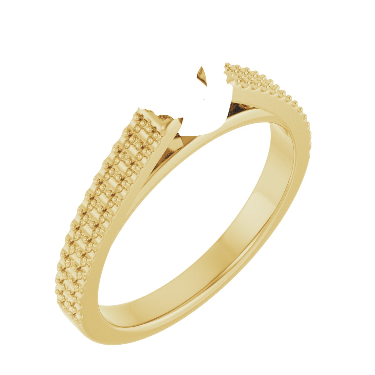 Hidden Halo-Style Engagement Ring