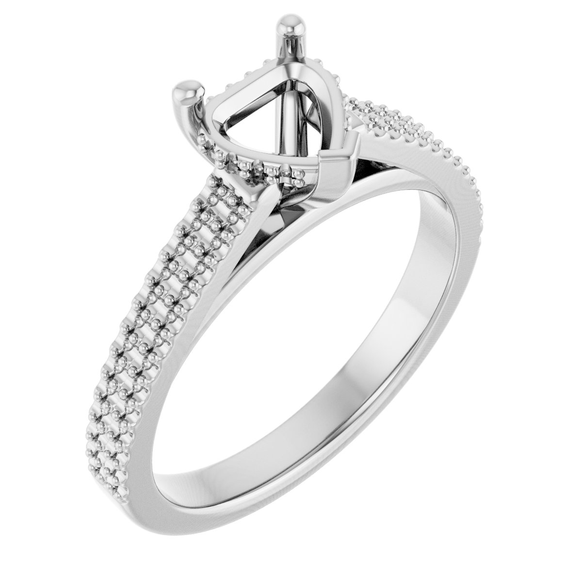 Hidden Halo-Style Engagement Ring