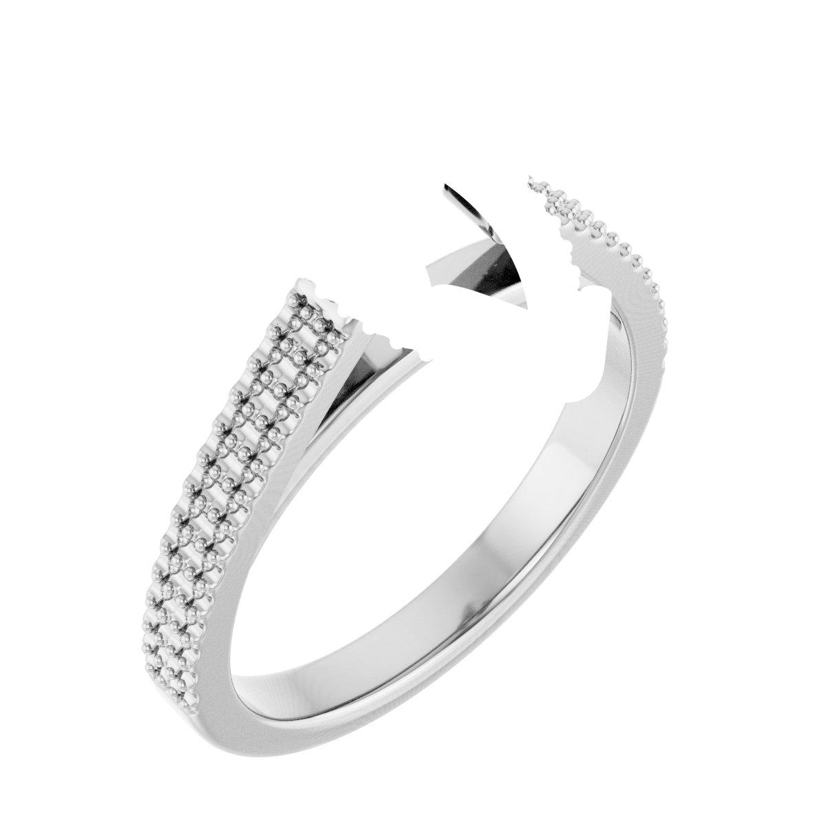 Hidden Halo-Style Engagement Ring