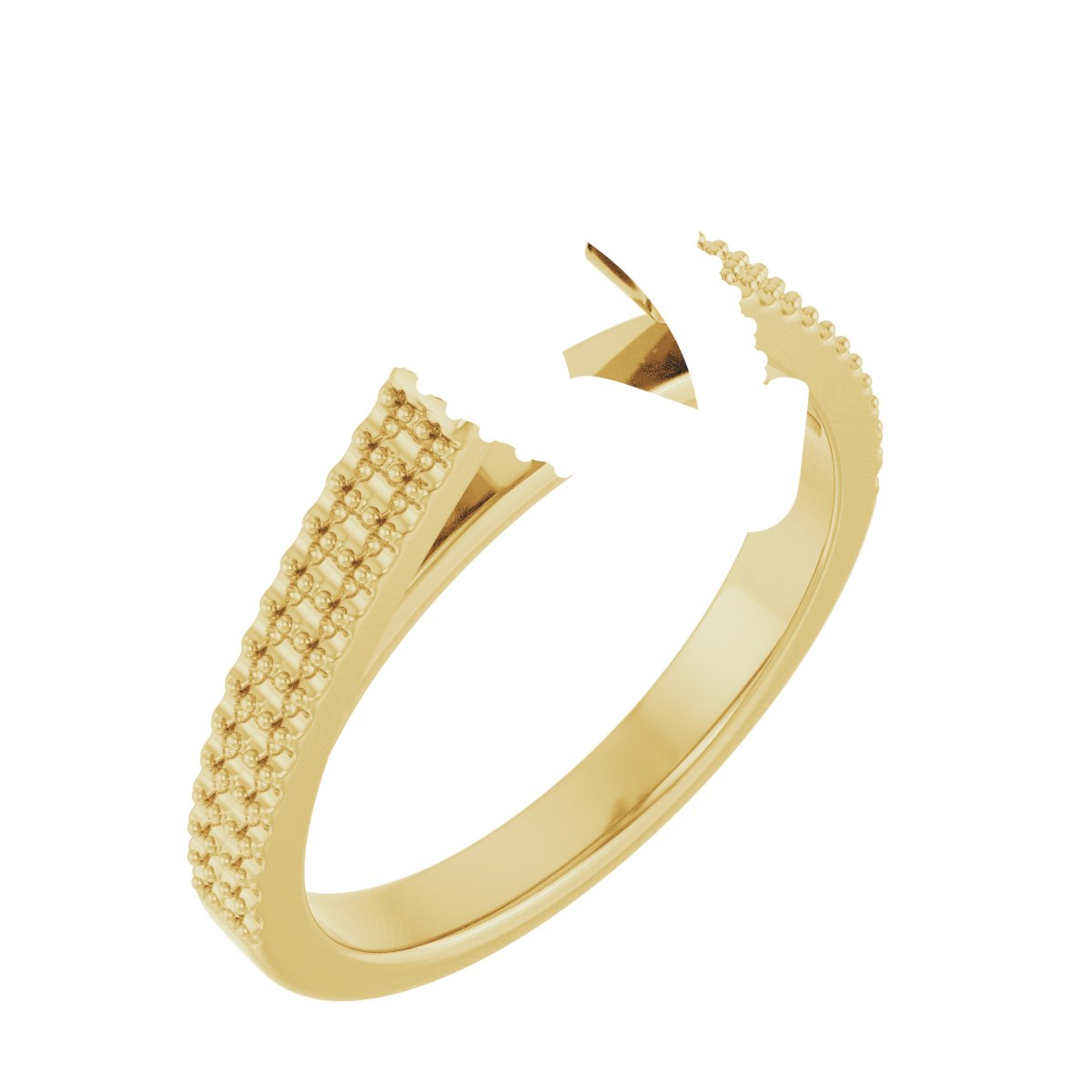 Hidden Halo-Style Engagement Ring