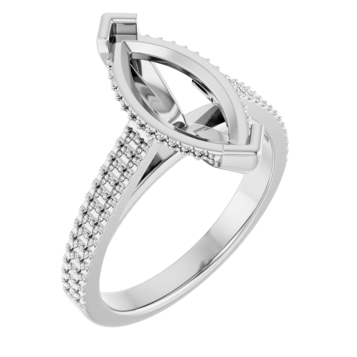 Hidden Halo-Style Engagement Ring