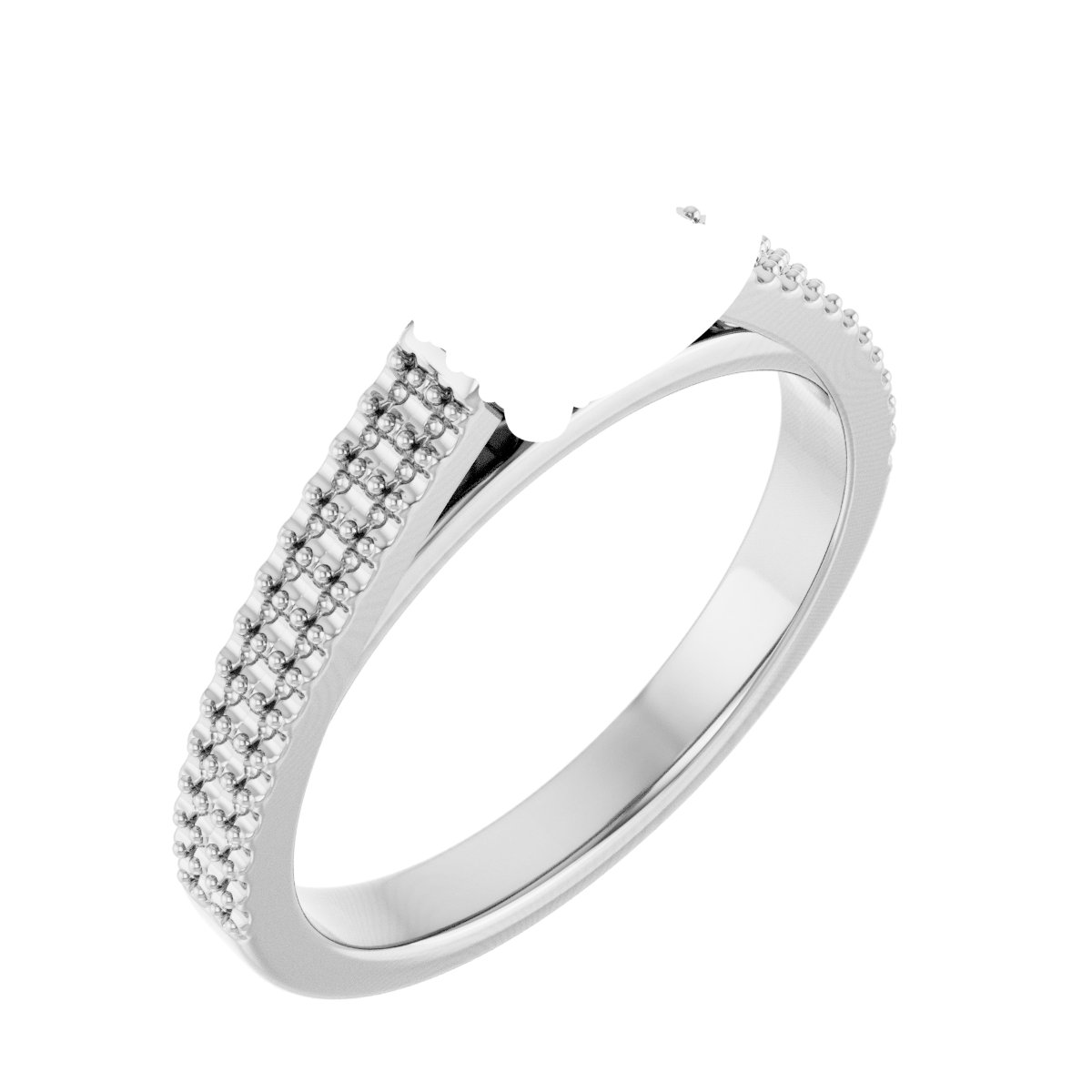 Hidden Halo-Style Engagement Ring