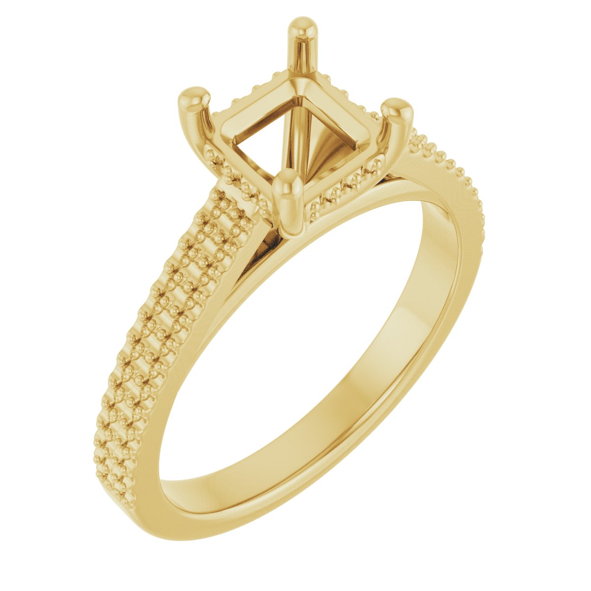 Hidden Halo-Style Engagement Ring